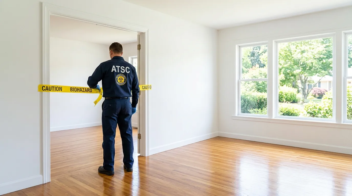 Certified biohazard cleanup crew performing Crime Scene Cleanup in Yorkshire